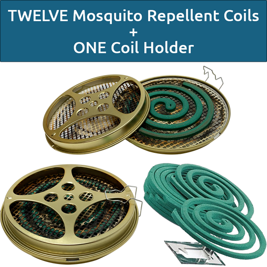 W4W Mosquito Repellent Coils - Outdoor Use Reaches Up to 10 feet - Each Coil Burns for 5-7 Hours