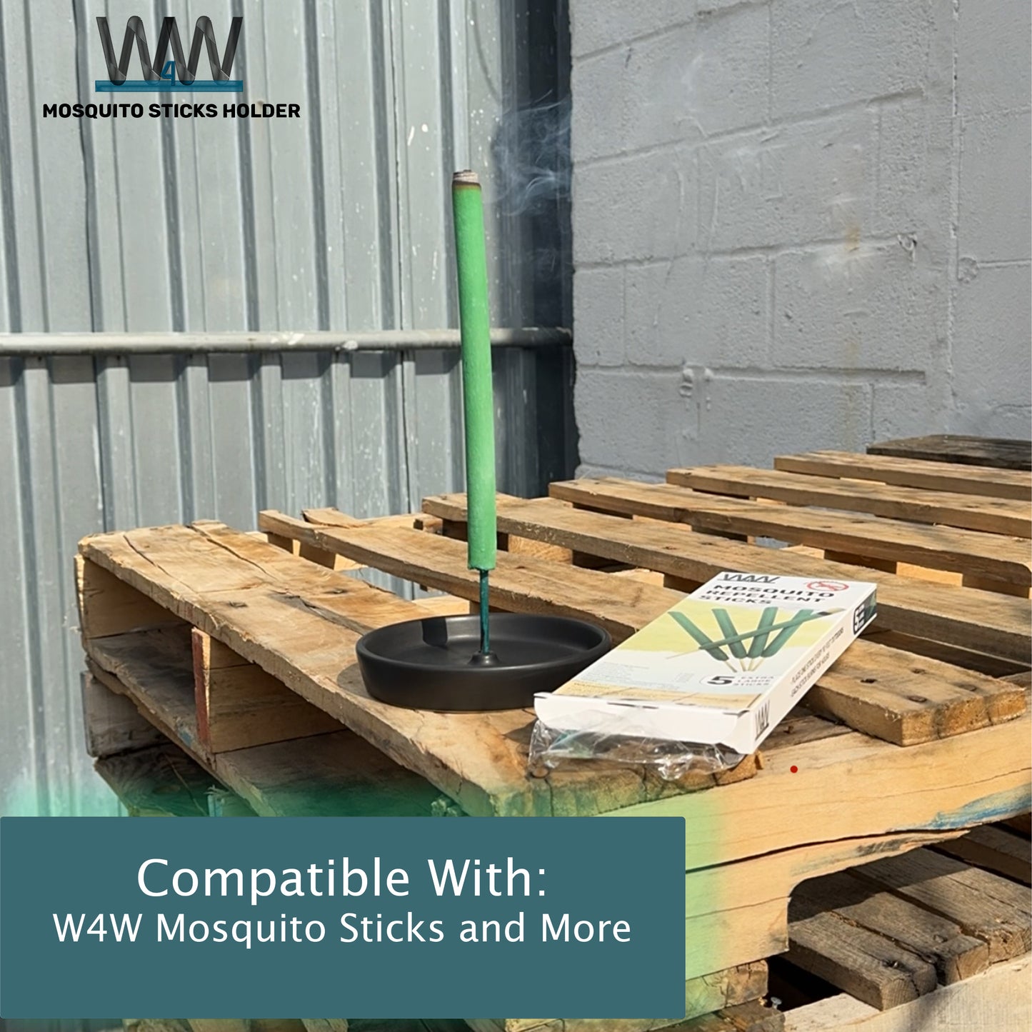 Ceramic Mosquito Stick Holder - 1 or 2 Holders available