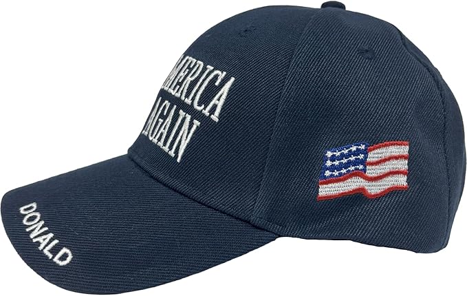 Trump MAGA Hat for Men & Women - Make Beautiful America Great Once Again - Charlie Kirk 47 - with American Flag