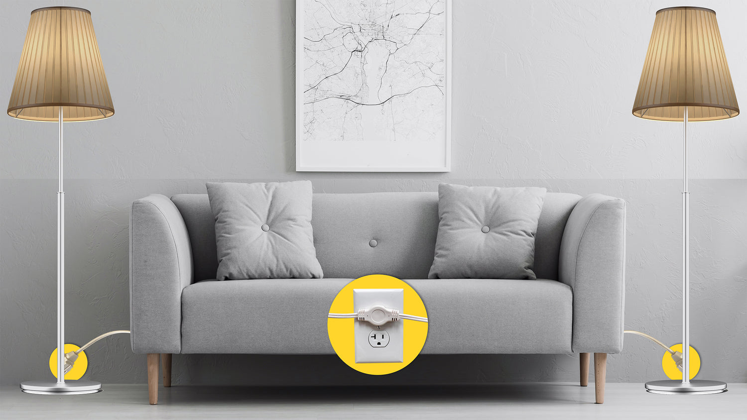 Fits behind all couches