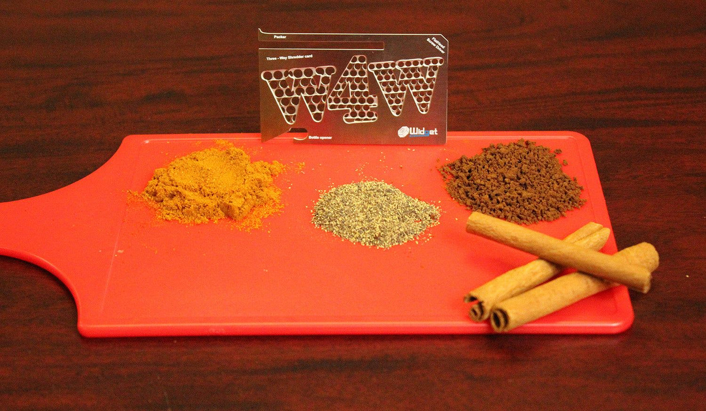 Herb Grinder Card with Packer – 6 in 1 - W4W Products