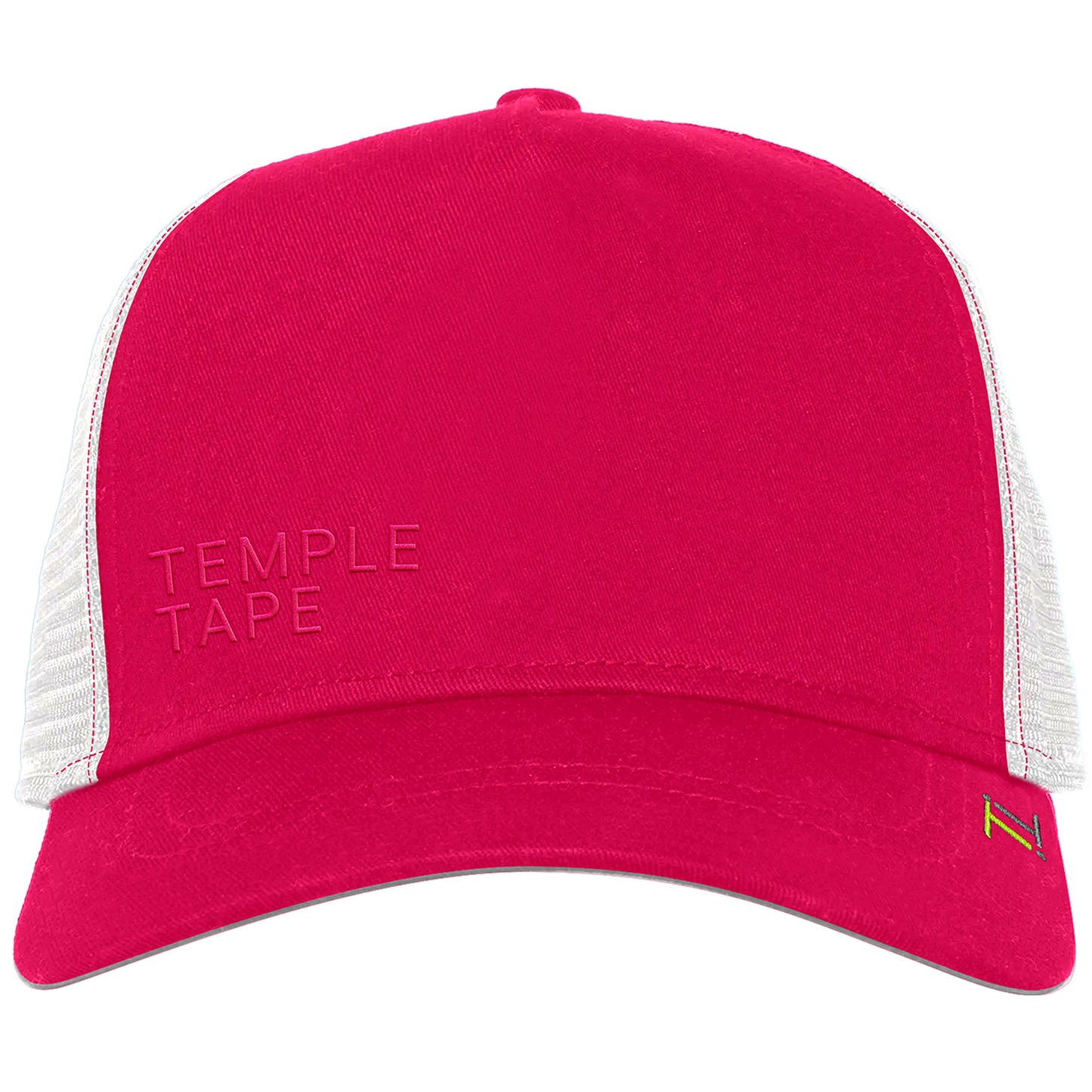 Temple Tape Fleece Lined Trucker Hats – Designed for Men & Women – Mesh Back Adjustable Snapback Closure - UV Sun Protection
