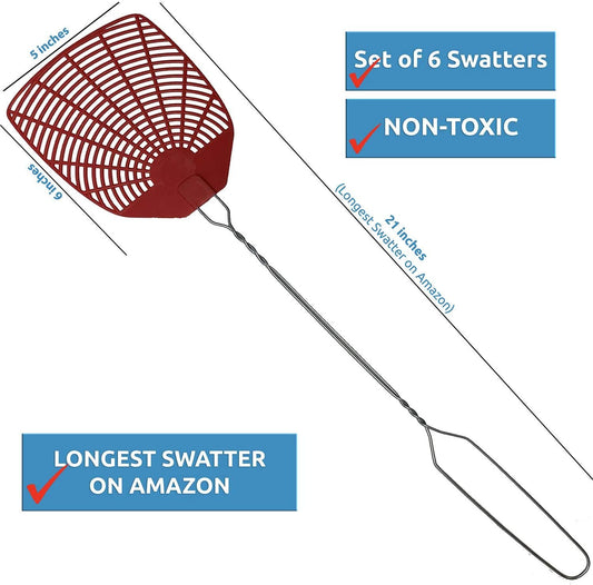W4W Bug & Fly Swatter – Extra Long Handle - W4W Products