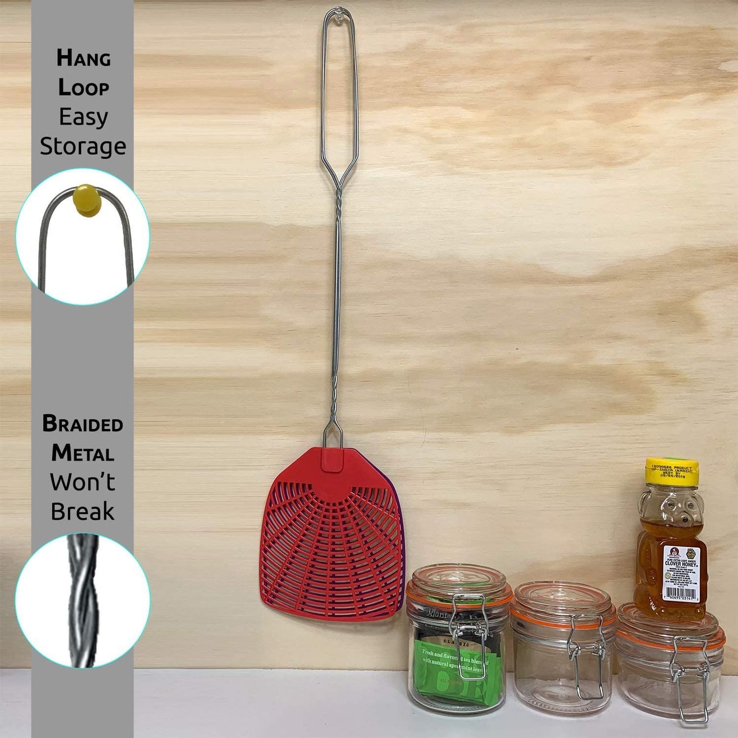 W4W Bug & Fly Swatter – Extra Long Handle - W4W Products