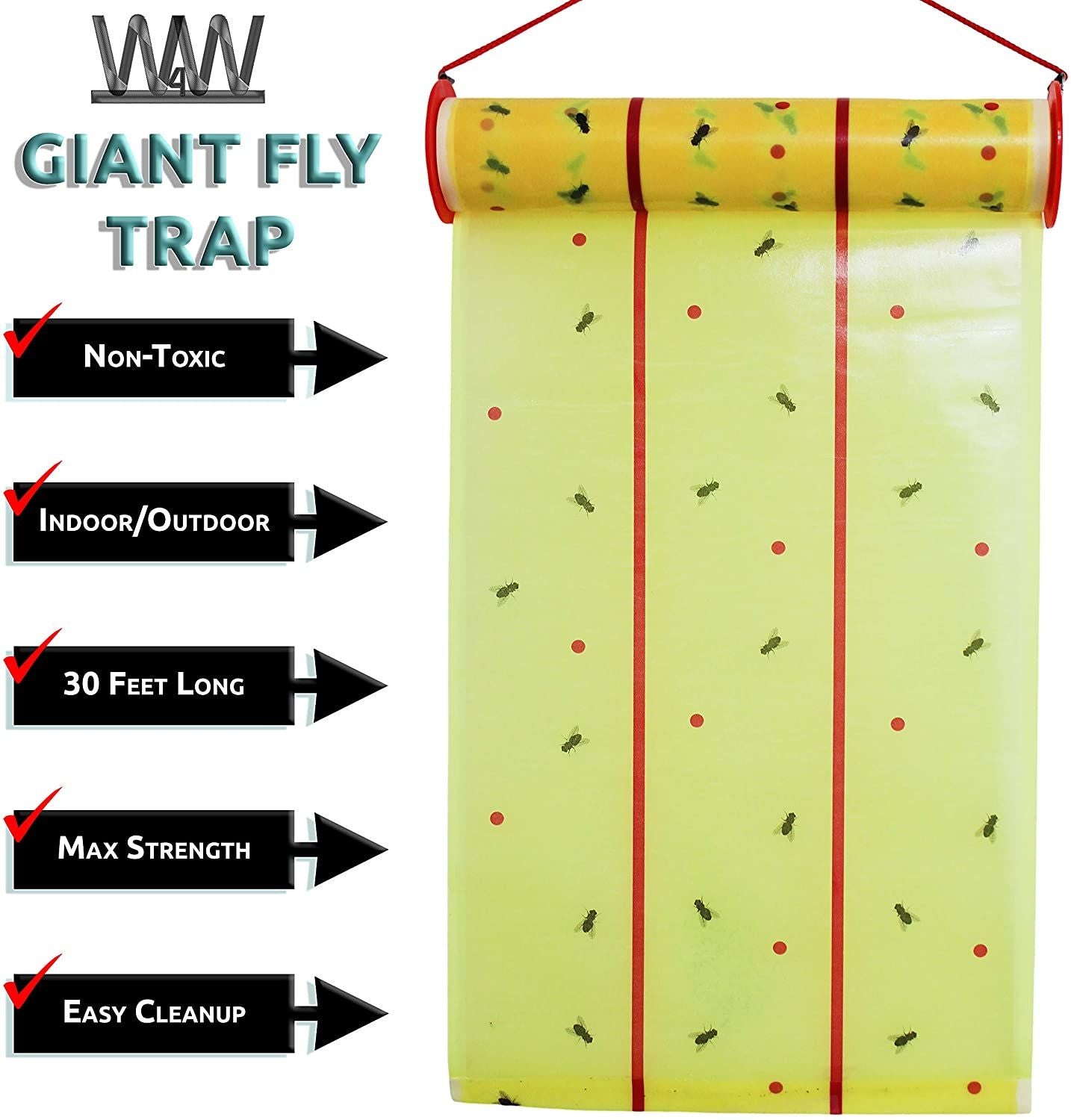 W4W Giant Fly Trap Roll - 2 Pack - W4W Products