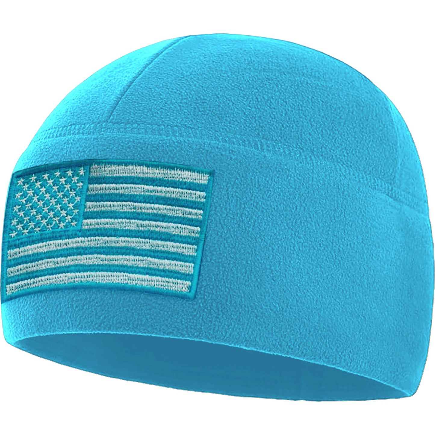 Temple Tape Premium Brushed Fleece Tactical Watch Cap Warm Beanie - American Flag