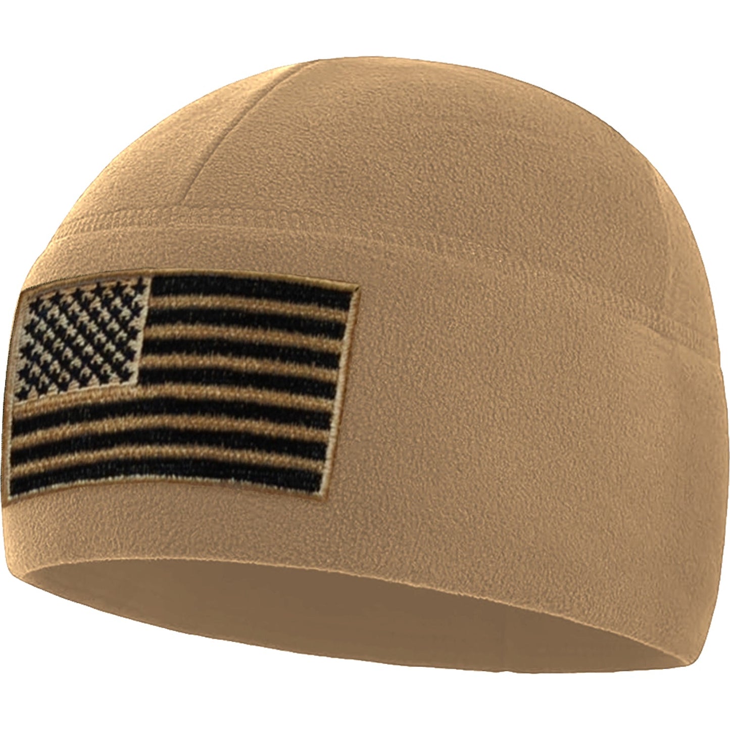 Temple Tape Premium Brushed Fleece Tactical Watch Cap Warm Beanie - American Flag