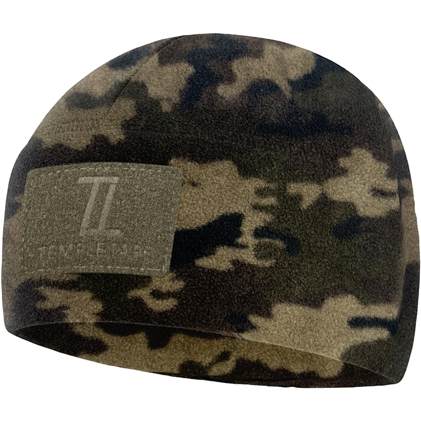 Temple Tape Premium Brushed Fleece Tactical Watch Cap Warm Beanie - Velcro Patch Beanies