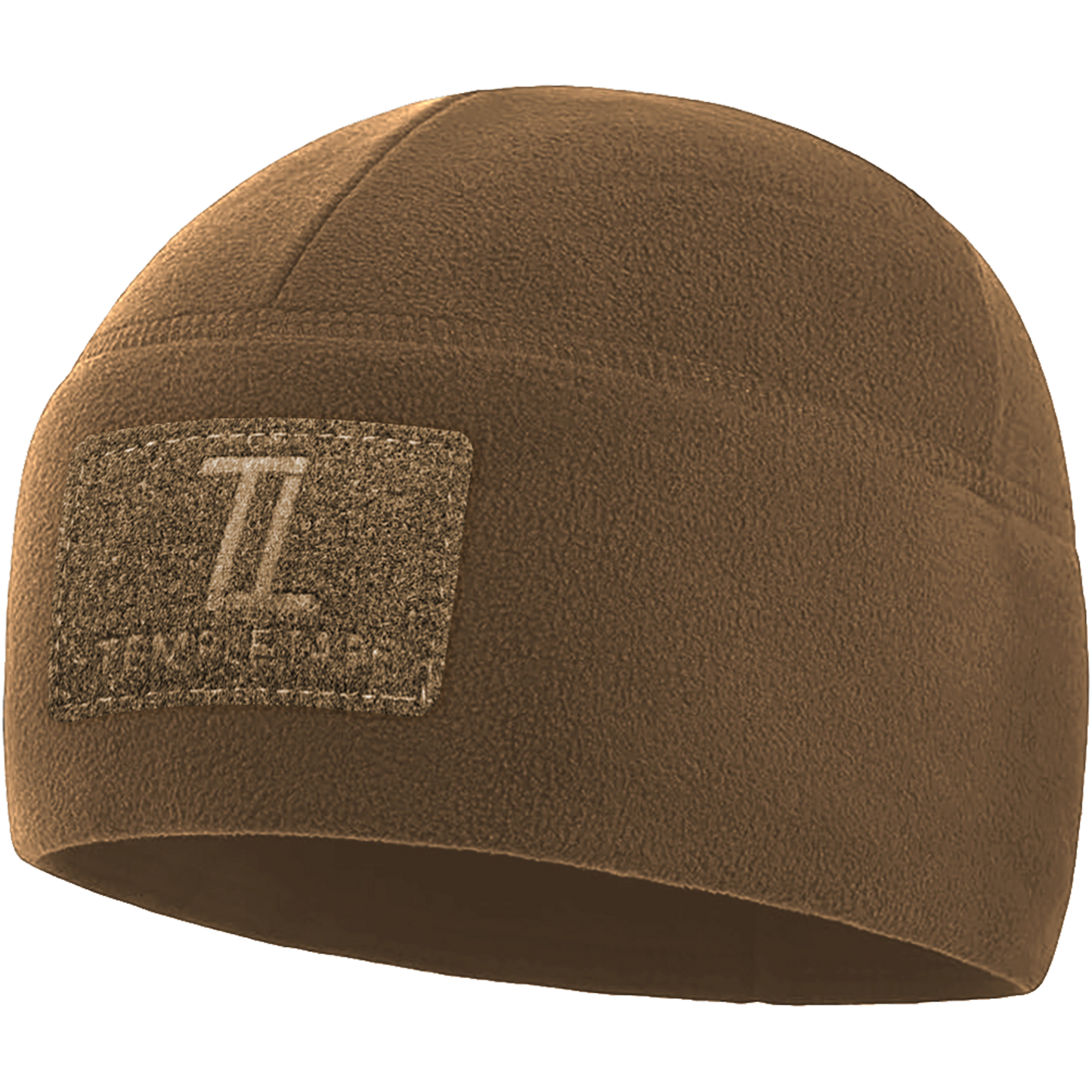 Temple Tape Premium Brushed Fleece Tactical Watch Cap Warm Beanie - Velcro Patch Beanies