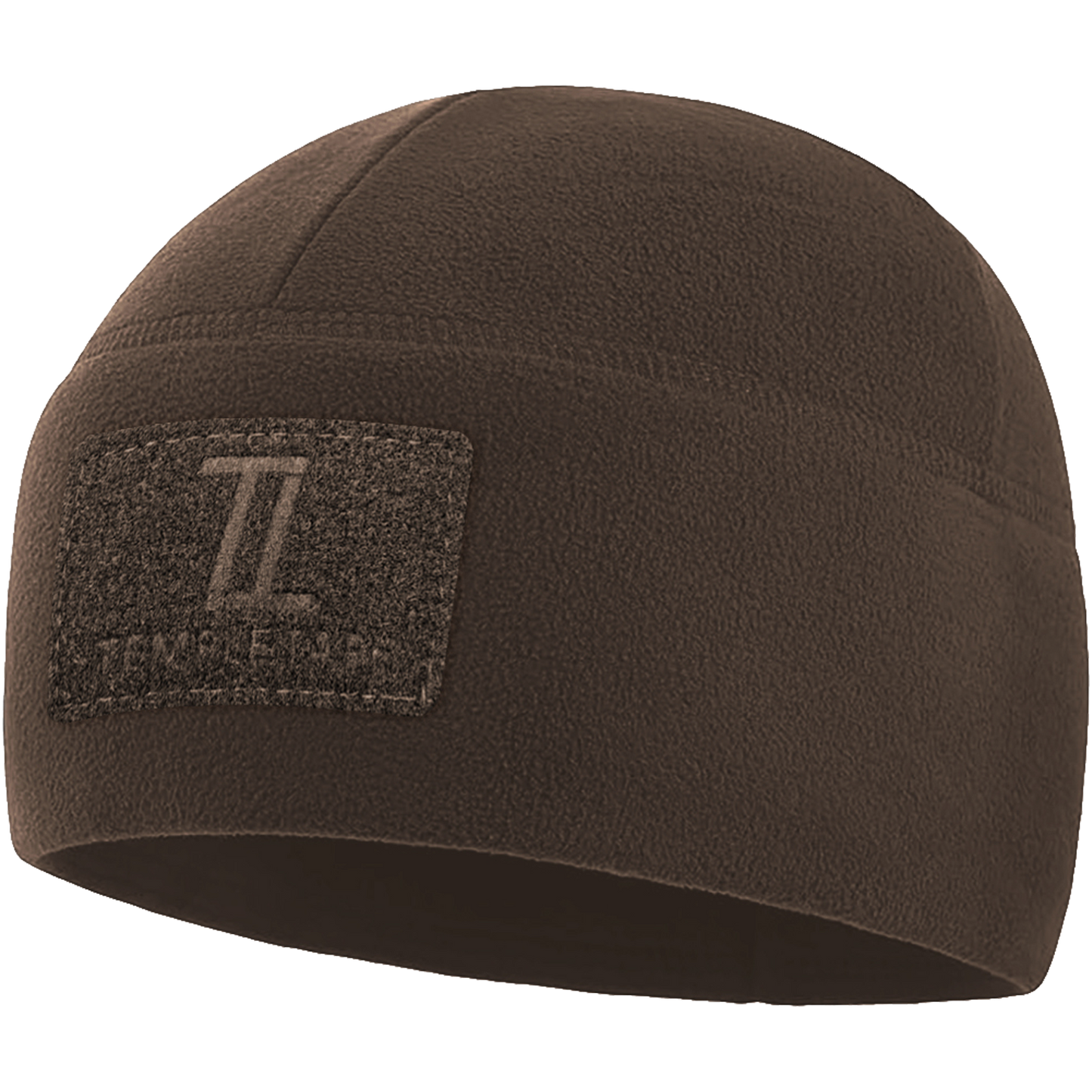 Temple Tape Premium Brushed Fleece Tactical Watch Cap Warm Beanie - Velcro Patch Beanies