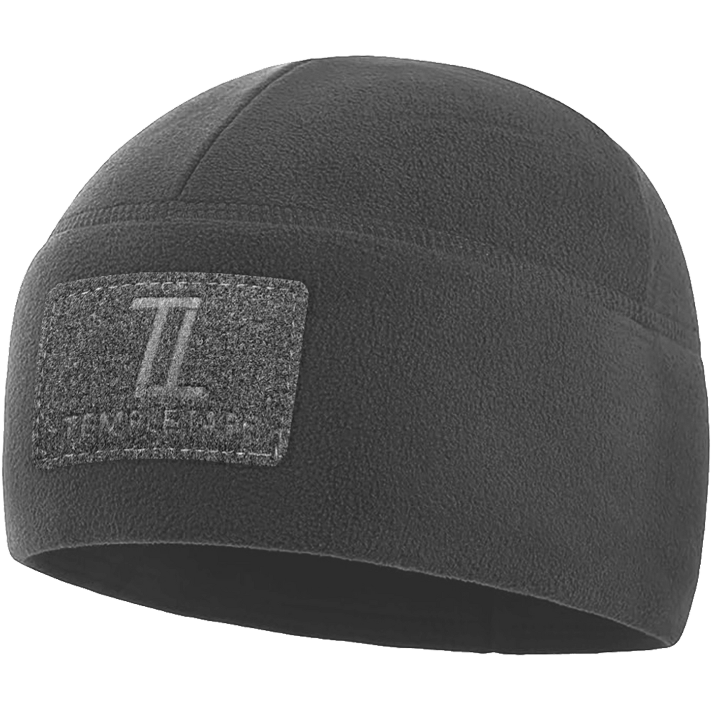 Temple Tape Premium Brushed Fleece Tactical Watch Cap Warm Beanie - Velcro Patch Beanies