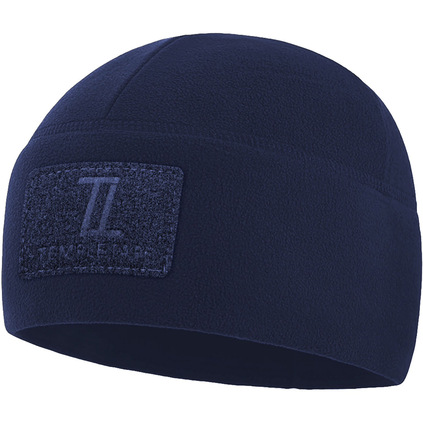 Temple Tape Premium Brushed Fleece Tactical Watch Cap Warm Beanie - Velcro Patch Beanies