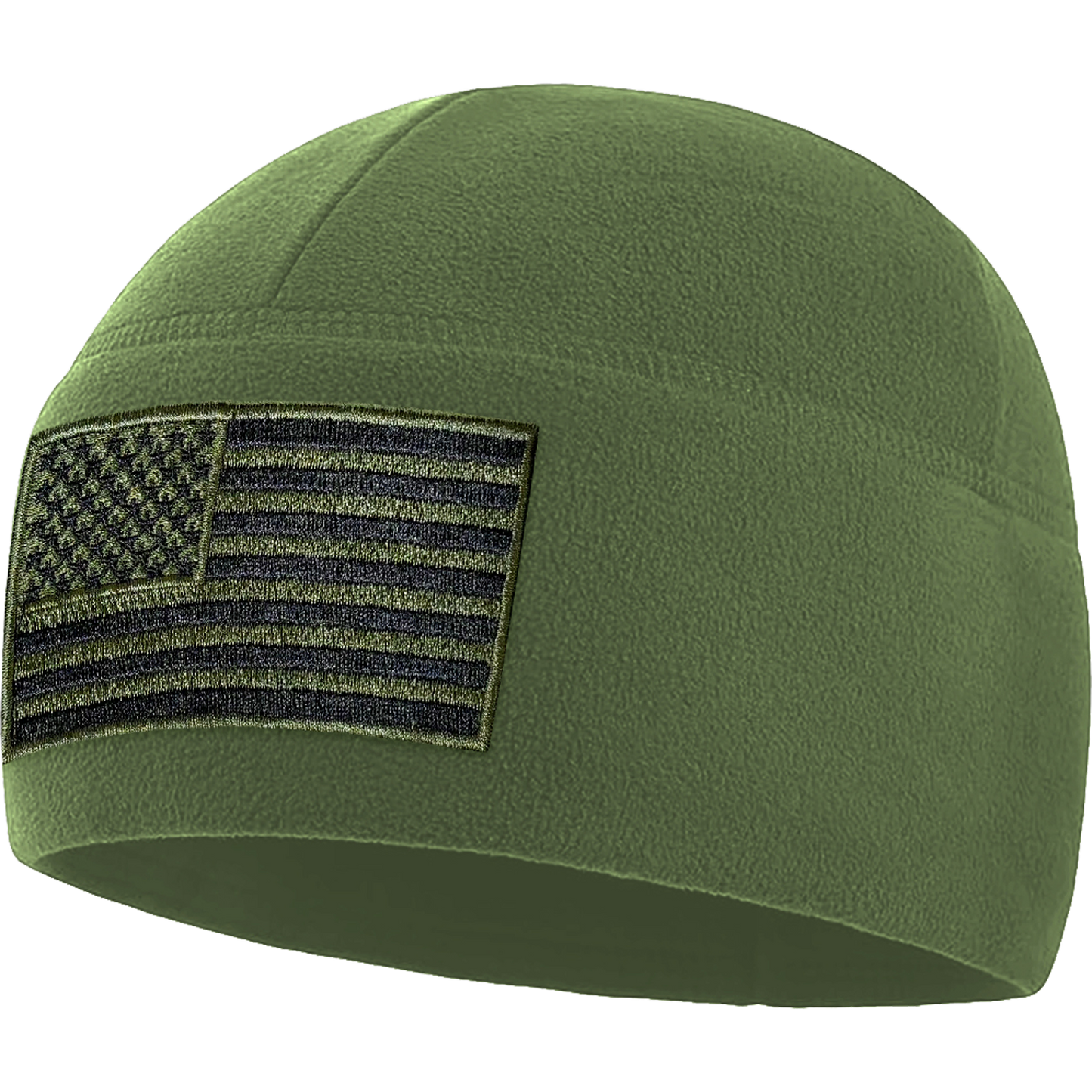 Temple Tape Premium Brushed Fleece Tactical Watch Cap Warm Beanie - American Flag