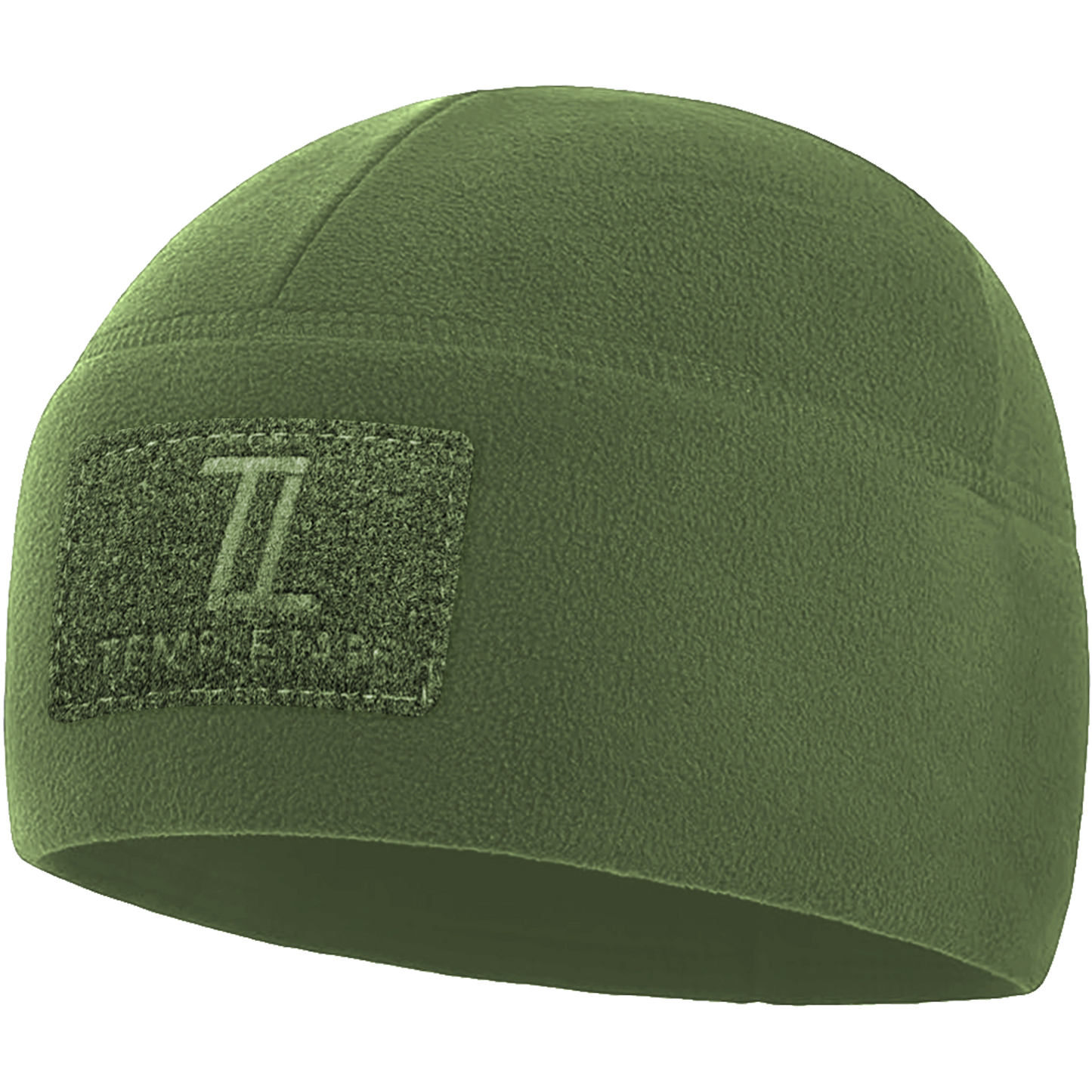Temple Tape Premium Brushed Fleece Tactical Watch Cap Warm Beanie - Velcro Patch Beanies