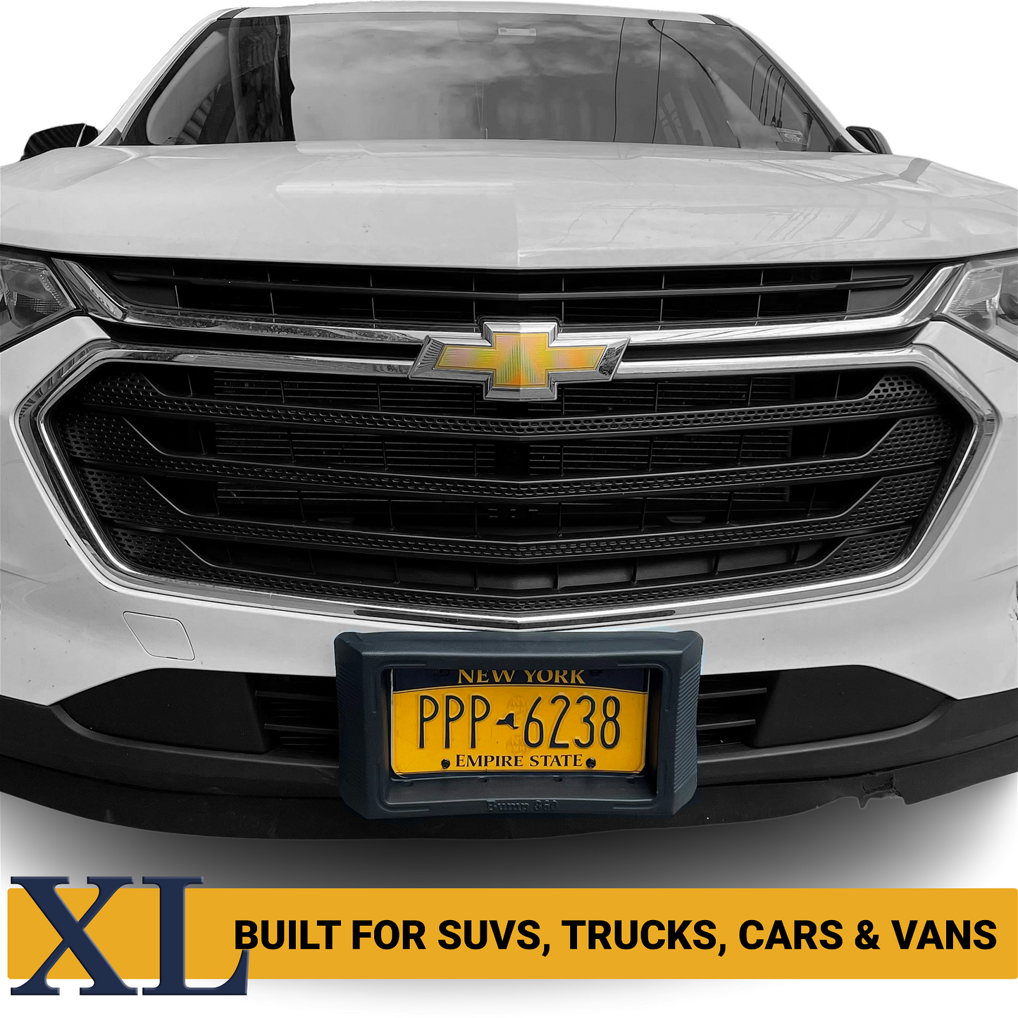 #original_alt_text# - BUMP-XL-360 Front Bumper Guard & License Plate Protector - W4W Products
