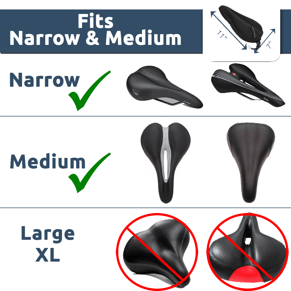 #original_alt_text# - "Premium Elite Series" Ultra Gel Bike Seat Cushion - TempleTape.com