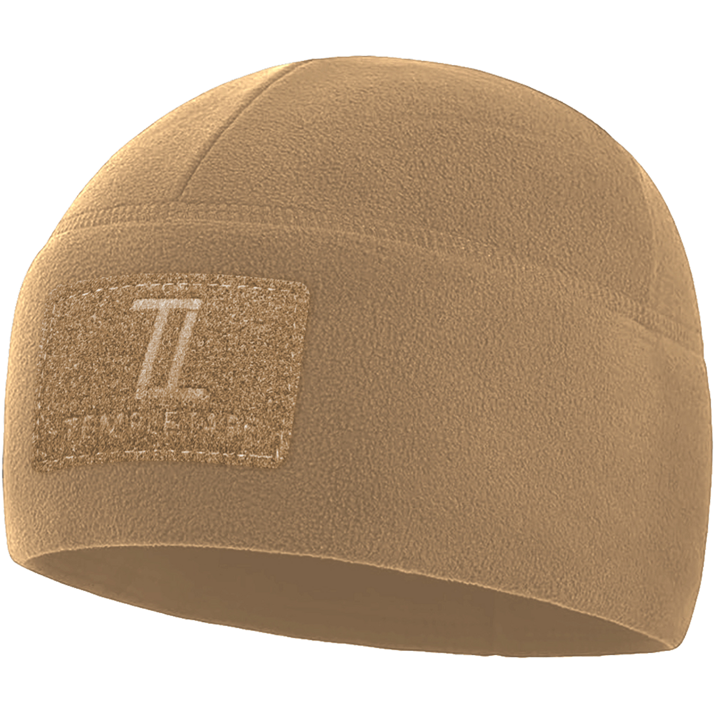 Temple Tape Premium Brushed Fleece Tactical Watch Cap Warm Beanie - Velcro Patch Beanies