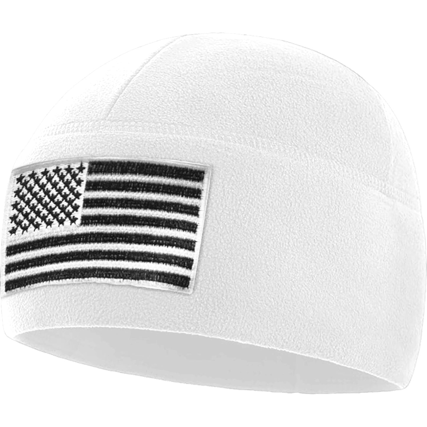 Temple Tape Premium Brushed Fleece Tactical Watch Cap Warm Beanie - American Flag
