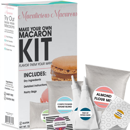 Macalicious Macarons DIY Kit - Makes 24 Macarons