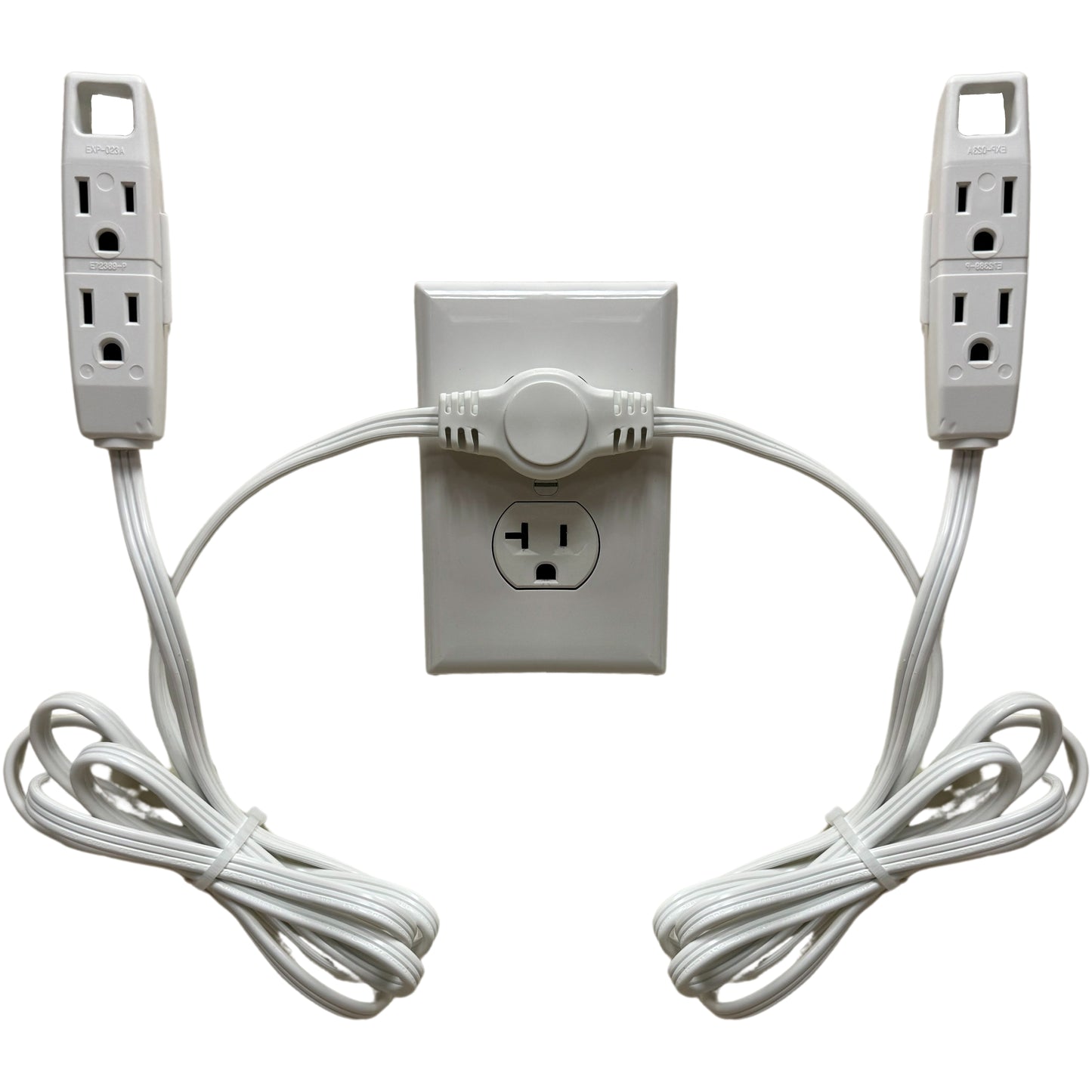 Twin Head Double Extension Cord for Home Office & Behind the Bed & Sofa (USA only)