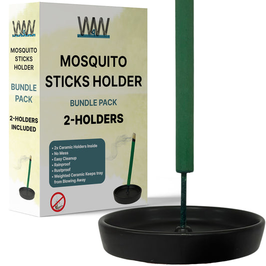Ceramic Mosquito Stick Holder - 1 or 2 Holders available