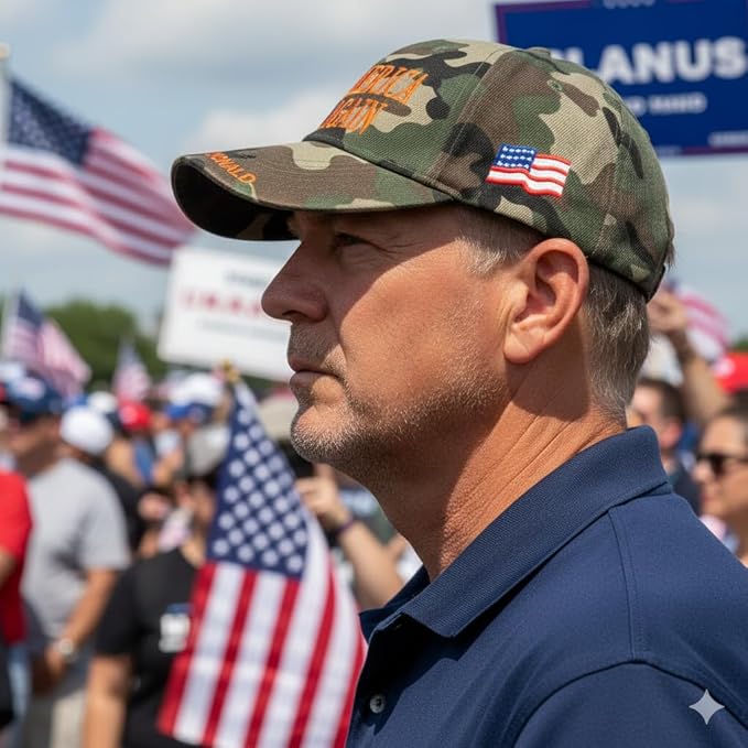 Trump MAGA Hat for Men & Women - Make Beautiful America Great Once Again - Charlie Kirk 47 - with American Flag