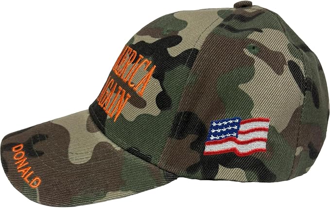 Trump MAGA Hat for Men & Women - Make Beautiful America Great Once Again - Charlie Kirk 47 - with American Flag