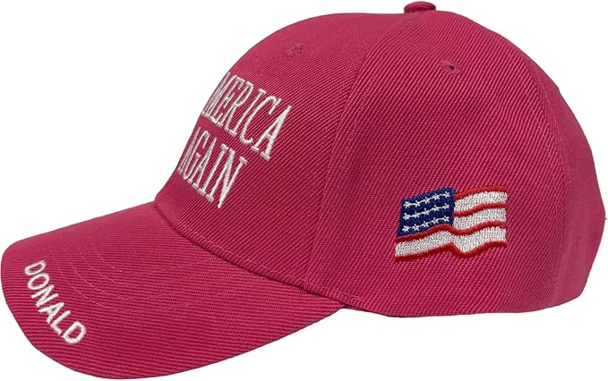 Trump MAGA Hat for Men & Women - Make Beautiful America Great Once Again - Charlie Kirk 47 - with American Flag