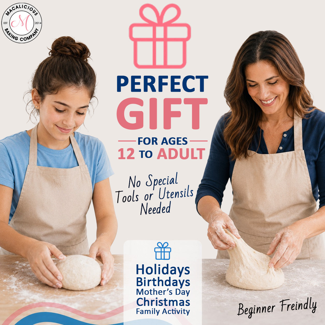 Macalicious Bake Your Own Sourdough Kit includes Flour, Starter & all Tools