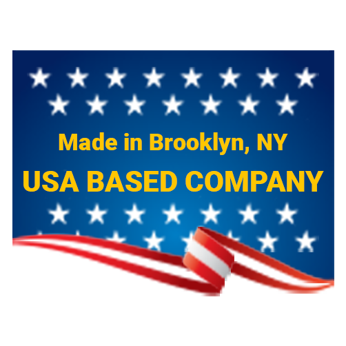 Made in Brooklyn USA based company badge